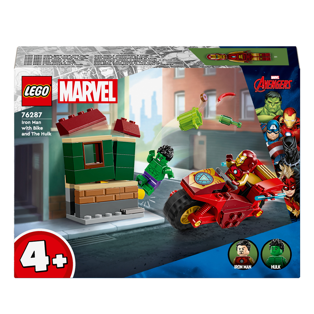 Lego Iron Man with Bike and The Hulk 76287